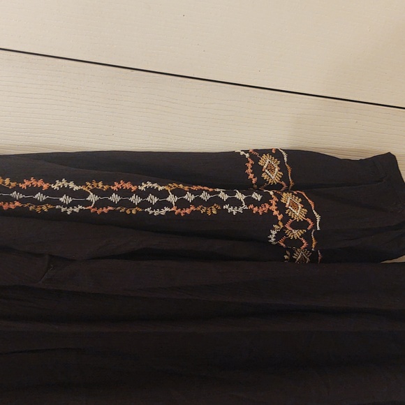 Knox Rose Black Embroidered Dress Vyshanka Vyshivani XXL NWT - Picture 3 of 9